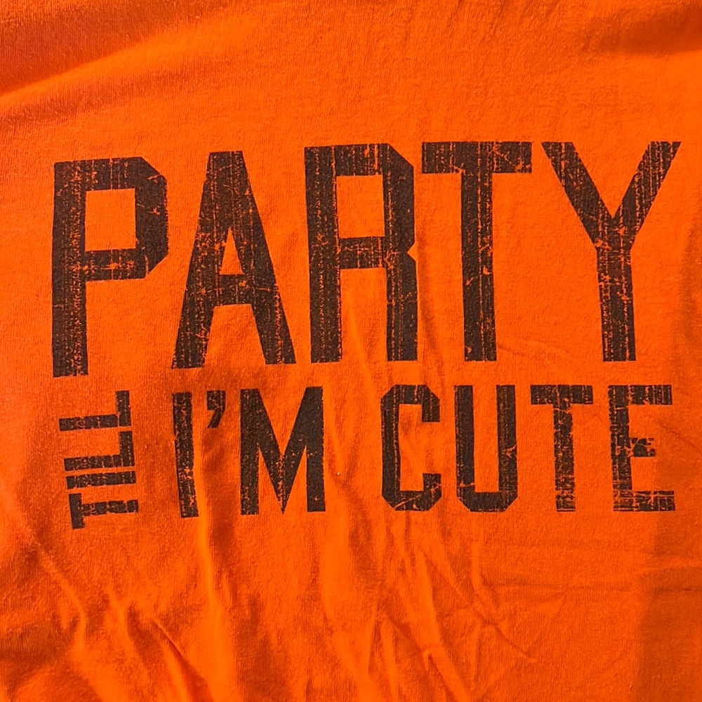 Party till I’m Cute Men’s XL T-shirt